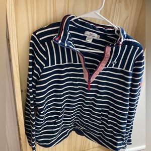 This pullover is gently used, and comfortable.